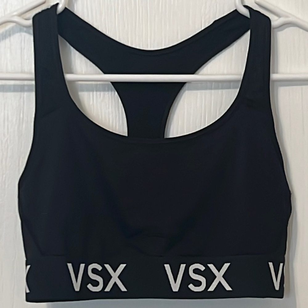 Victoria’s Secret The Player Black Racerback Sports Bra